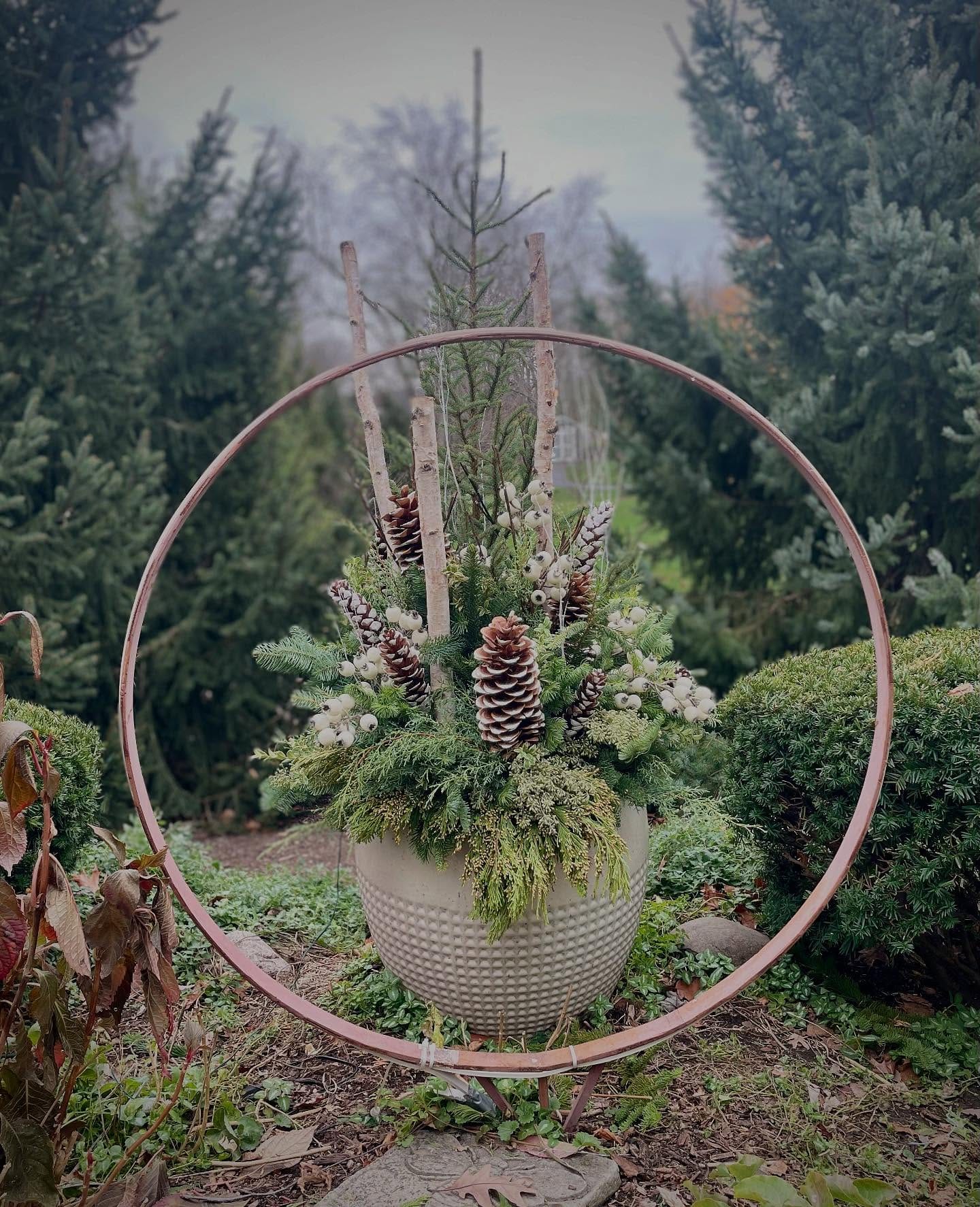 matching garden ornaments