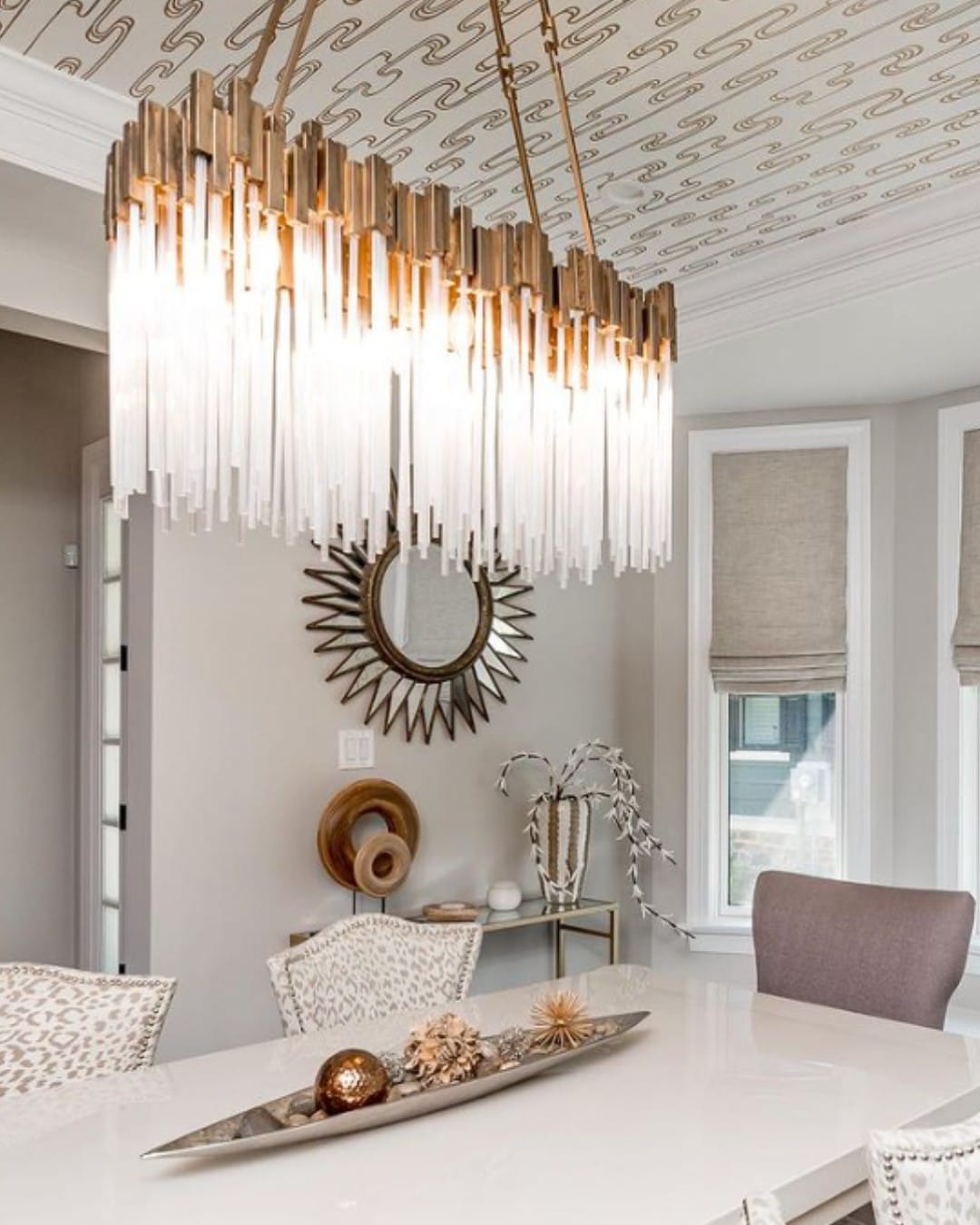 small prismatic chandelier