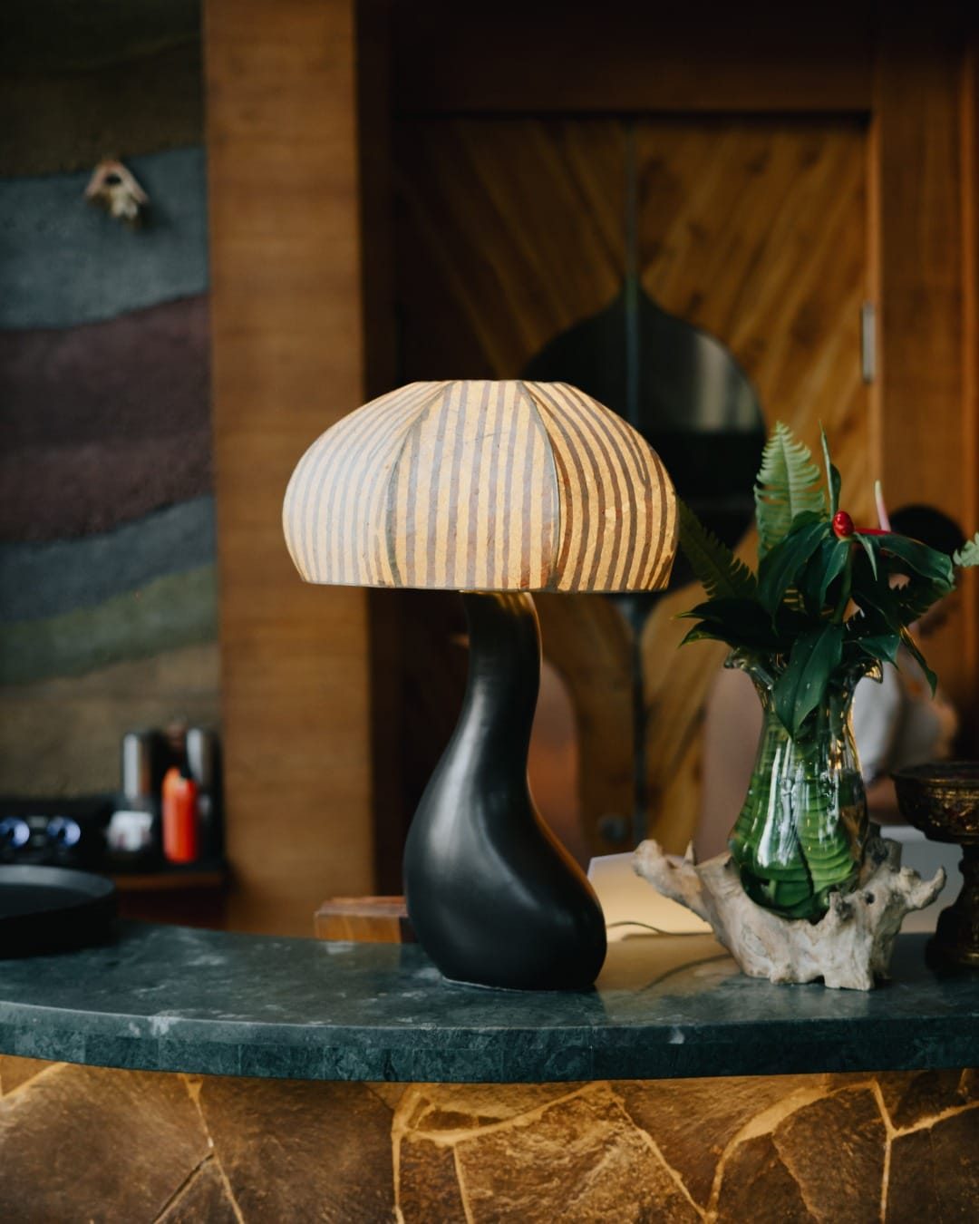 oversized ceramic pot with fiddle leaf fig