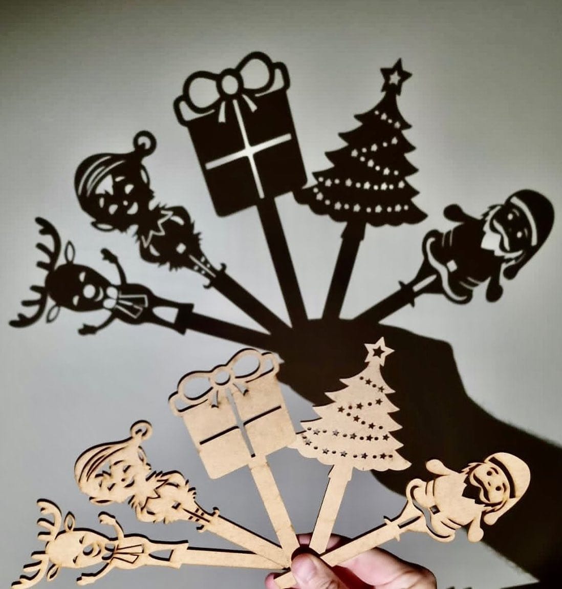 shadow puppetry with hand shapes