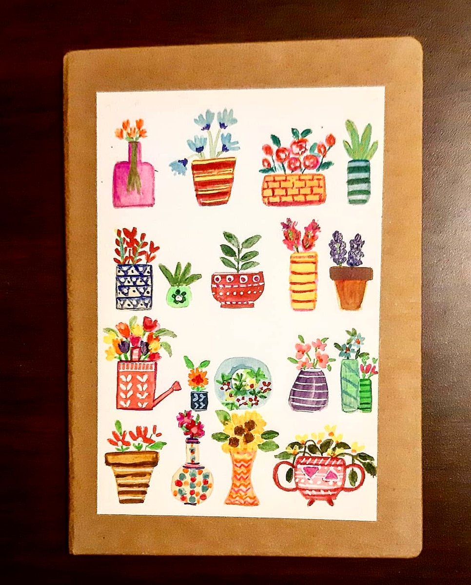 notebook with plant care notes